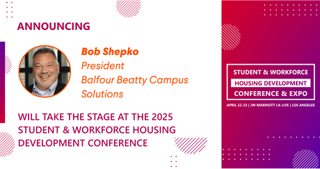 Bob Shepko, President of Balfour Beatty Campus Solutions, is scheduled to speak at the 2025 Conference