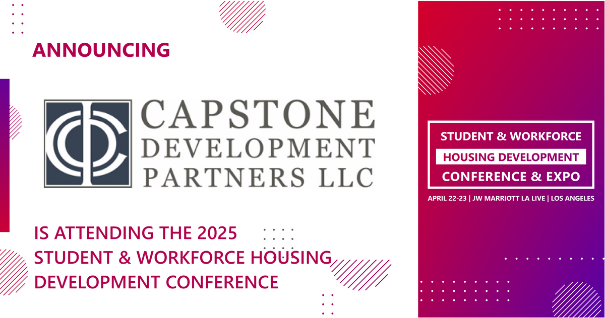 Capston Development Capstone Development Partners will be attending the 2025 Conference ...