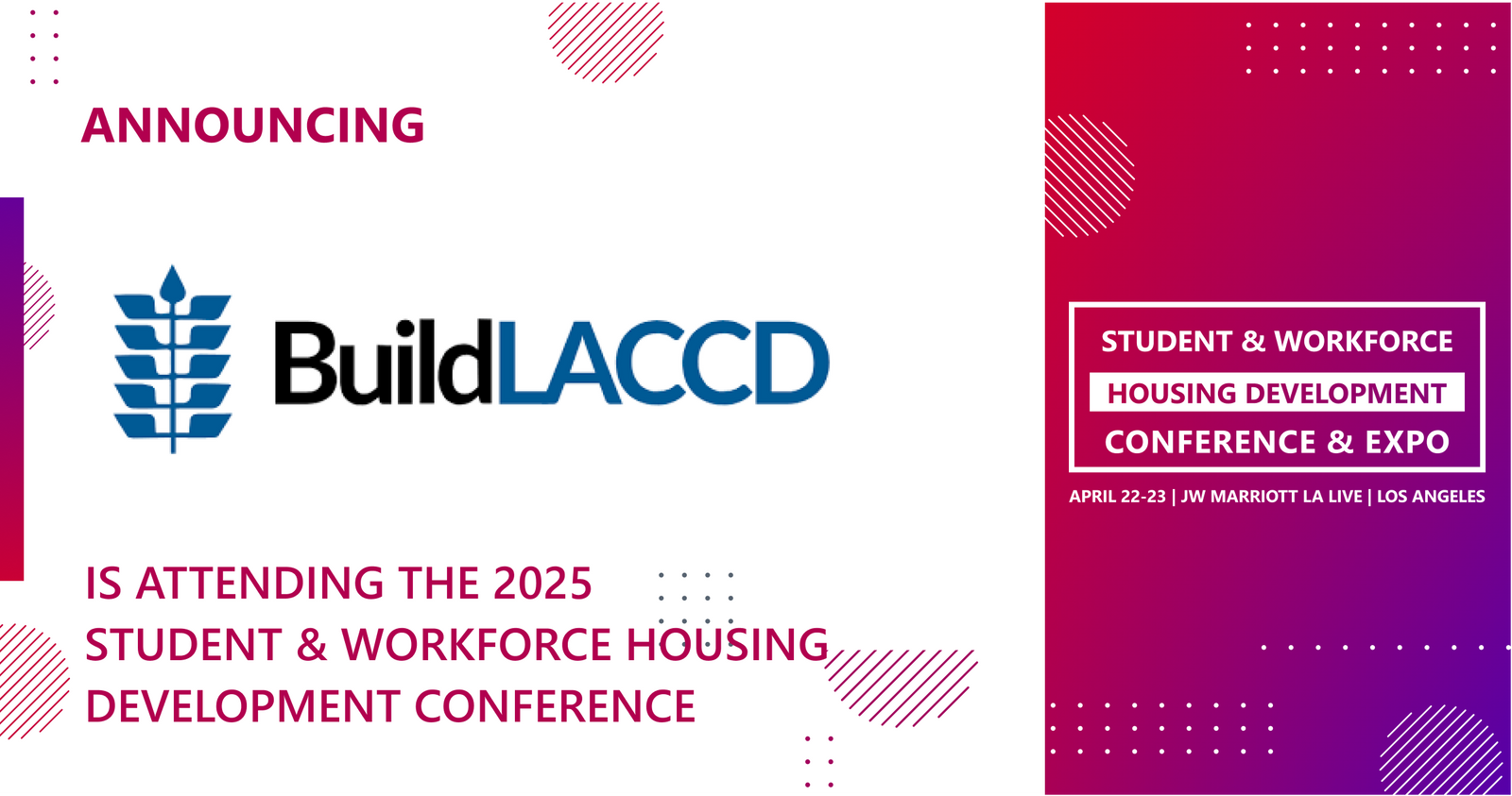 BuildLACCD will be attending the 2025 Conference