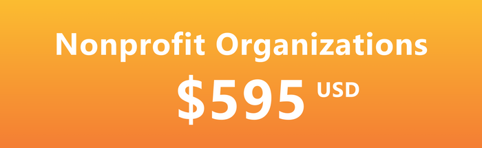 Nonprofit Organizations $595 USD